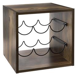 Επιτραπέζια Μπουκαλοθήκη Ξύλινη Μαύρο-Καφέ 173614 5Five