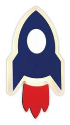 Παιδικό Φωτιστικό Τοίχου Led Nasa Μπλε Aca