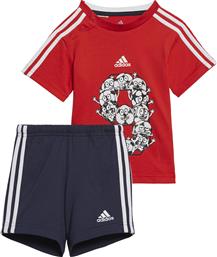 Adidas Παιδικό Σετ με Σορτς Καλοκαιρινό 2τμχ Κόκκινο