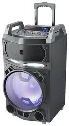 Ηχείο Karaoke με Ασύρματο Μικρόφωνο και Εφέ Φωτισμού KBTUS-700 σε Μαύρο Χρώμα Aiwa