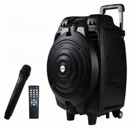 Ηχείο Karaoke με Ασύρματο Μικρόφωνο σε Μαύρο Χρώμα Akai