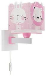 Παιδικό Φωτιστικό Τοίχου Led Πλαστικό Jungle Pink Ango