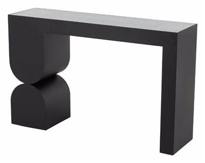 Arches Κονσόλα Μεταλλική με Γυάλινη Επιφάνεια Μαύρο Μ120xΠ32xΥ75εκ. Liberta