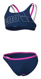 Logo Παιδικό Μαγιό Σετ Navy, Shocking Pink, White Arena