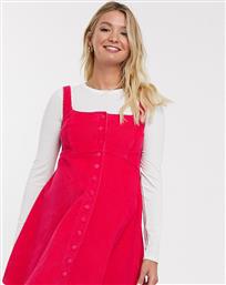 ASOS DESIGN Maternity cord sleeveless skater dress in raspberry-Pink από το Asos