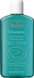 Avene Gel κατά της Ακμής Cleanance Oily Blemish Prone Skin για Λιπαρές Επιδερμίδες 200ml