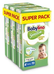 Sensitive Cotton Soft No. 4+ για 10-15kg Babylino