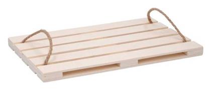 Ξύλινος Δίσκος Σερβιρίσματος 36x24cm Bakaji