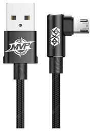 MVP Braided USB 2.0 to micro USB Cable Μαύρο 2m CAMMVP-B01 1τμχ Baseus
