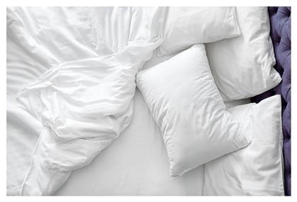 Σεντόνι Ξενοδοχείου Λευκό King Size 300x300εκ. Βαμβάκι & Πολυεστέρας Beauty Home