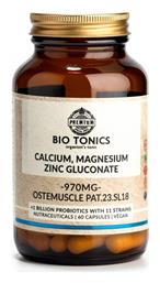 Calcium Magnecium Zinc Gluconate 760mg 60 φυτικές κάψουλες Bio Tonics