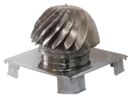 12431 Καπέλο Καπνοδόχου Inox Ασημί Biofan