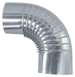 Γωνία Σύνδεσης Καπνοδόχου Γαλβανιζέ 150mm Ασημί Biofan