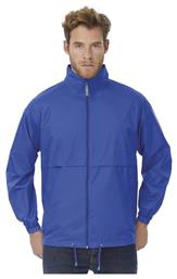 Air Ανδρικό Μπουφάν Αντιανεμικό Royal Blue B&C