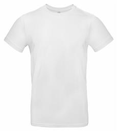 E190 Ανδρικό Διαφημιστικό T-shirt Κοντομάνικο σε Λευκό Χρώμα B&C