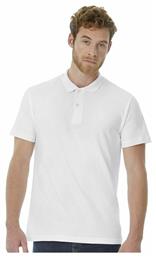 ID.001 Ανδρικό Διαφημιστικό T-shirt Κοντομάνικο σε Λευκό Χρώμα B&C