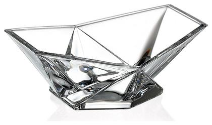 Origami Διακοσμητικό Μπωλ Κρυστάλλινο Διάφανο 22x22x8cm Bohemia