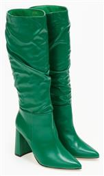Μπότες με χοντρό τακούνι - Πράσινο - Issue Fashion