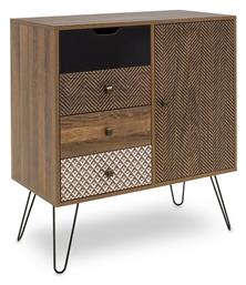 Μπουφές Boho Ξύλινος με Συρτάρια Καφέ 79.5x39.5x86cm - Pakketo