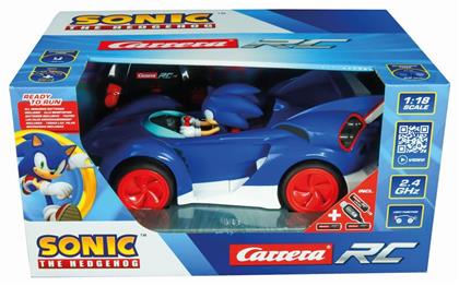 Sonic The Hedgehog Τηλεκατευθυνόμενο Αυτοκίνητο Μπλε Carrera