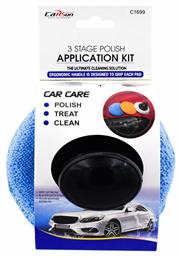 Σφουγγάρια Applicator Γυαλίσματος για Αμάξωμα 3τμχ Carsun