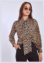 Γυναικείο Πουκάμισο Δέσιμο Καφέ Celestino