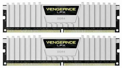 Vengeance LPX White DDR4 με 2 Modules Corsair
