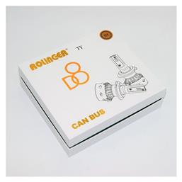 D8 Λάμπες H4 LED Ψυχρό Λευκό 2τμχ - Rolinger