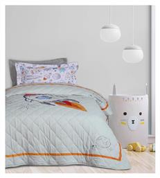 Παιδικό Κουβερλί Μονό Κιτρινο-γκρι-μπλε 160x220εκ. Das Home