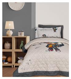 Παιδικό Κουβερλί Μονό Rock Style Beige, Grey 160x220εκ. Das Home