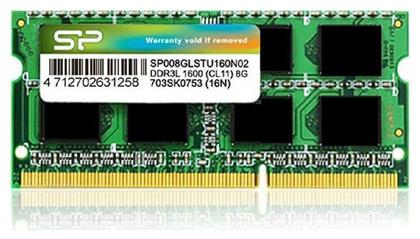 DDR3L με Module και Ταχύτητα 1600 για Laptop SP008GLSTU160N02 - Silicon Power