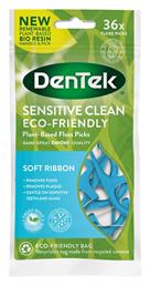 Οδοντικό Νήμα με Γεύση Μέντα και Λαβή 36τμχ Dentek