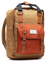 Macaroon Earth Tone Series Υφασμάτινο Σακίδιο Πλάτης Αδιάβροχο Μπεζ/Πορτοκαλί Doughnut