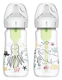 Dr. Brown's Πλαστικό με Θηλή Σιλικόνης για 0+ μηνών 270ml - Dr Browns