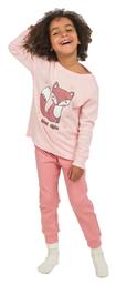 Παιδική Πιτζάμα Χειμωνιάτικη Ροζ Energiers