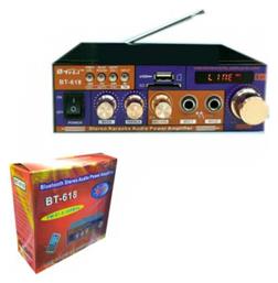 Ενισχυτής Karaoke Mini Teli BT-618 σε Μαύρο Χρώμα