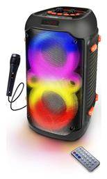 Ηχείο Karaoke με Ενσύρματo Μικρόφωνο και Εφέ Φωτισμού σε Μαύρο Χρώμα Esperanza