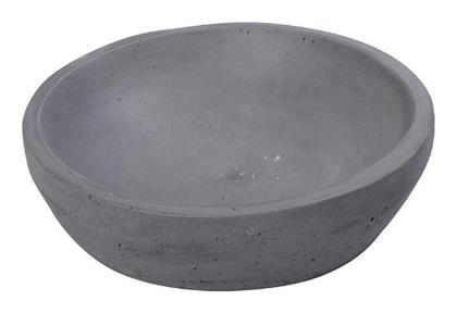 Διακοσμητικό Μπωλ Τσιμεντένιο Γκρι 25x25x7cm 2τμχ Espiel