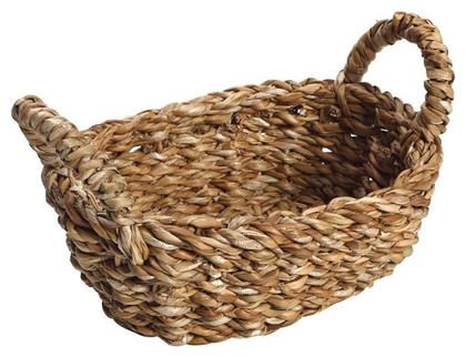 Καλάθι Ψωμιού Ψάθινο Καφέ 24x14x8cm Espiel