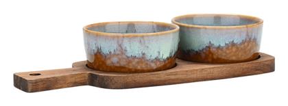 Allure Κεραμική Ορντεβιέρα 2 Θέσεων Πολύχρωμη Ø9.5cm Π25xΜ9.5cm Estia