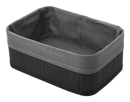 Επιτραπέζια Θήκη Οργάνωσης Bamboo Essentials Μαύρη Estia