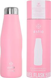 Estia Travel Flask Save Aegean Μπουκάλι Θερμός Baby The Ροζ 500ml