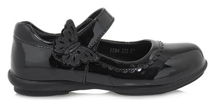 Παιδικές Μπαλαρίνες Ανατομικές με Σκρατς Λουστρίνι Μαύρες Exe