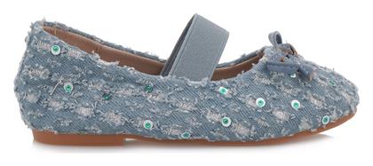 Παιδικές Μπαλαρίνες με Λάστιχο Υφασμάτινες Μπλε Exe