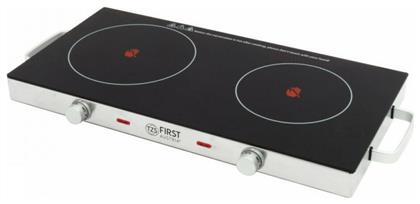 Επιτραπέζια Εστία Κεραμική Διπλή Μαύρη First Austria