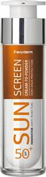 Frezyderm Sun Screen Vitamin D Like Cream to Powder Αδιάβροχη Αντηλιακή Κρέμα Προσώπου SPF50 50ml