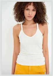 Αμάνικη Γυναικεία Μπλούζα Καλοκαιρινή Off White Funky Buddha