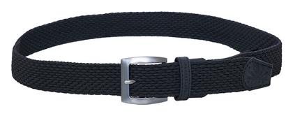 Ελαστική Ανδρική Ζώνη Πλεκτή Μαύρη Funky Buddha