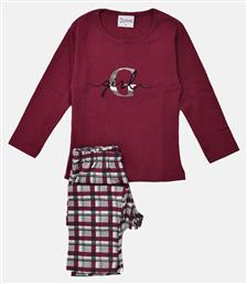 Παιδική Πιτζάμα Χειμωνιάτικη Μπορντό Galaxy