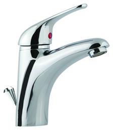 Dema 2 Αναμεικτική Μπαταρία Νιπτήρα Ψηλή Ασημί Gloria